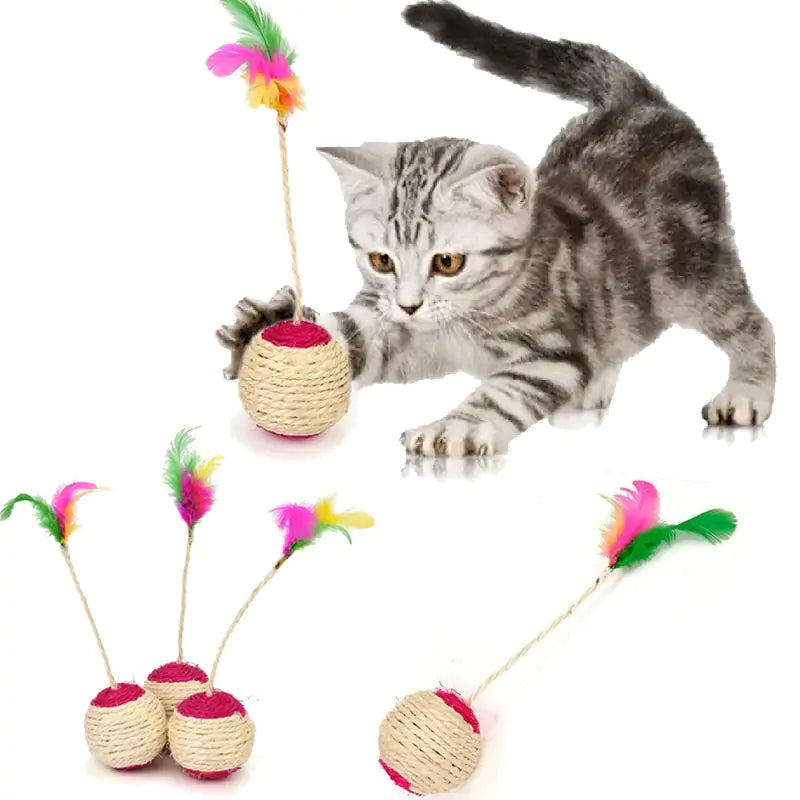 Interactive Cat Scratching Ball Toy